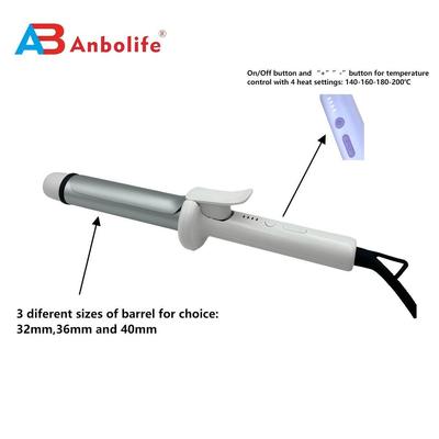 Arricciacapelli a doppia terapia ionica con display LED e 4 livelli di temperatura per tutti i tipi di capelli