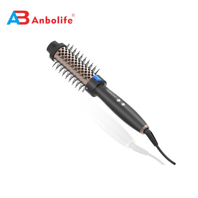 ANBOLIFE 2 in 1 spazzola ad aria calda rotonda riscaldata con riscaldamento PTC veloce di 15s e canna da 32/38mm per il volume e l'allineamento dei capelli