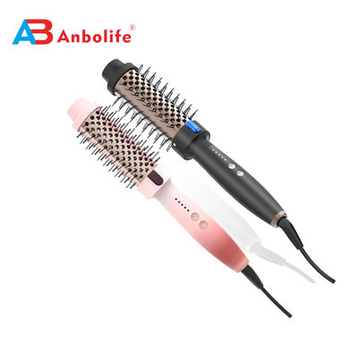 ANBOLIFE 2 in 1 spazzola ad aria calda rotonda riscaldata con riscaldamento PTC veloce di 15s e canna da 32/38mm per il volume e l'allineamento dei capelli