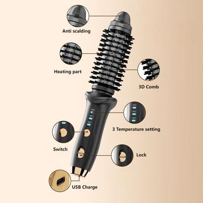 Spazzola lisciante per capelli senza fili ricaricabile tramite USB con potenza di 73W e tempo di ricarica di 1-3 ore per uno styling facile dei capelli