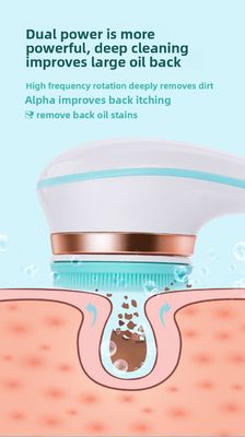 Spazzola da bagno elettrica completamente automatica ricaricabile con manico lungo