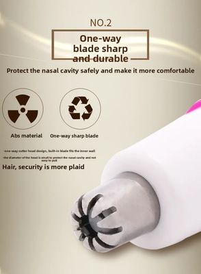 Rifinitore elettrico per peli del naso ANBOLIFE con batteria al litio per uso domestico, in plastica resistente, per la cura personale