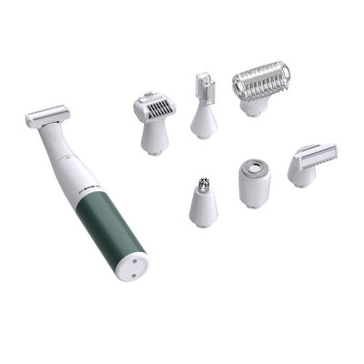 Set di epilatore da rasoio multifunzionale per donne 6 in 1 con batteria da 1200 mAh, lama in acciaio inossidabile e ricambi gratuiti