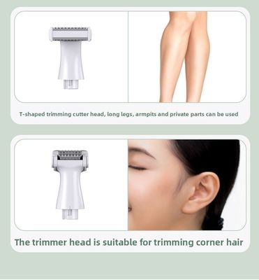 Set di epilatore da rasoio multifunzionale per donne 6 in 1 con batteria da 1200 mAh, lama in acciaio inossidabile e ricambi gratuiti