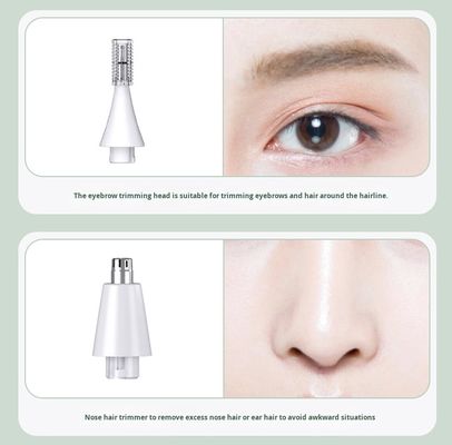 Set di epilatore da rasoio multifunzionale per donne 6 in 1 con batteria da 1200 mAh, lama in acciaio inossidabile e ricambi gratuiti