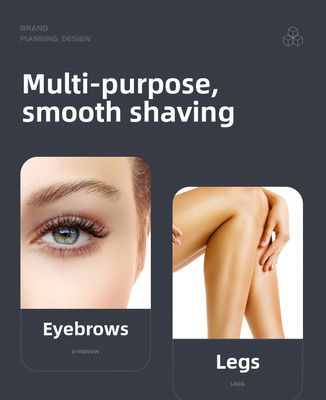 Rasoio elettrico ricaricabile USB con batteria da 600mAh e 90 minuti di autonomia, lame in acciaio inossidabile, rifinitore personale