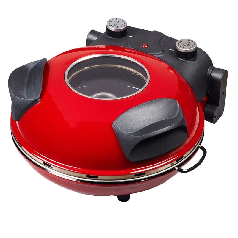 nuovo design non-stick rivestimento pentola da pizza in ghisa con pentola da pizza rotonda multifunzione colorata in acciaio inossidabile
