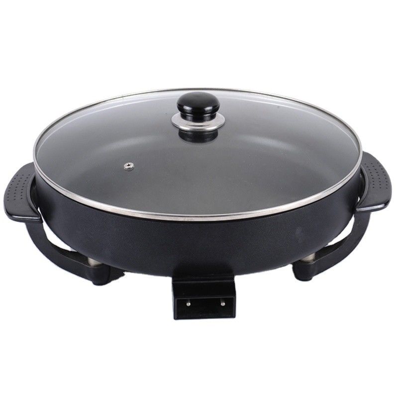 Anbo antiaderente rotonda padella elettrica/padella elettrica per pizza in alluminio per elettrodomestici