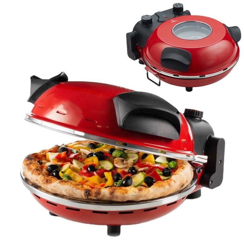 Pizzeria elettrica con pietra speciale per cucinare pizza 1200 W Forno per pizza