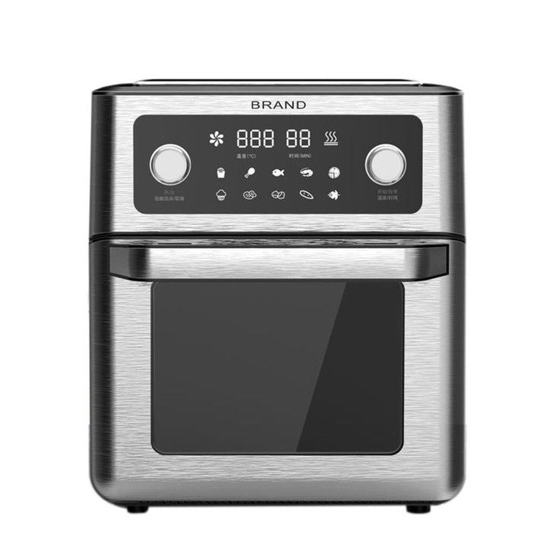 24L 12L Air Fryer Forni Apparecchi da cucina Acciaio inossidabile Elettrico Retro Vetro di grande capacità