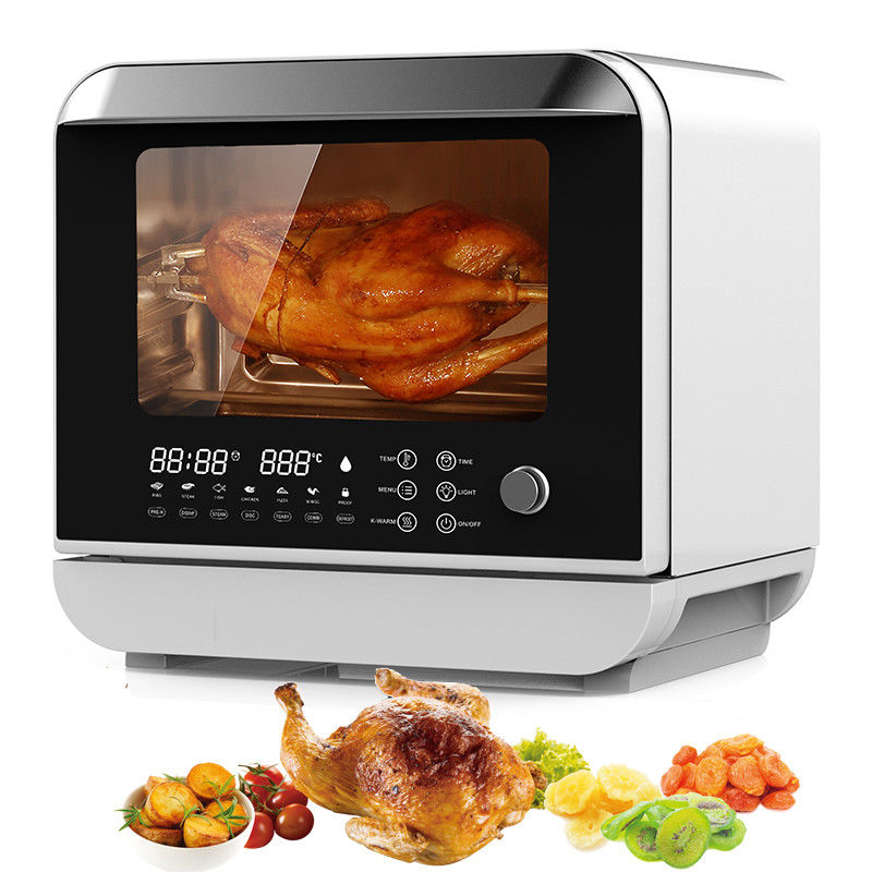 Dispositivo touch screen frigoriferi elettrici per uso domestico 9L 12L vapore cucina senza olio forno frigorifero a doppio aria