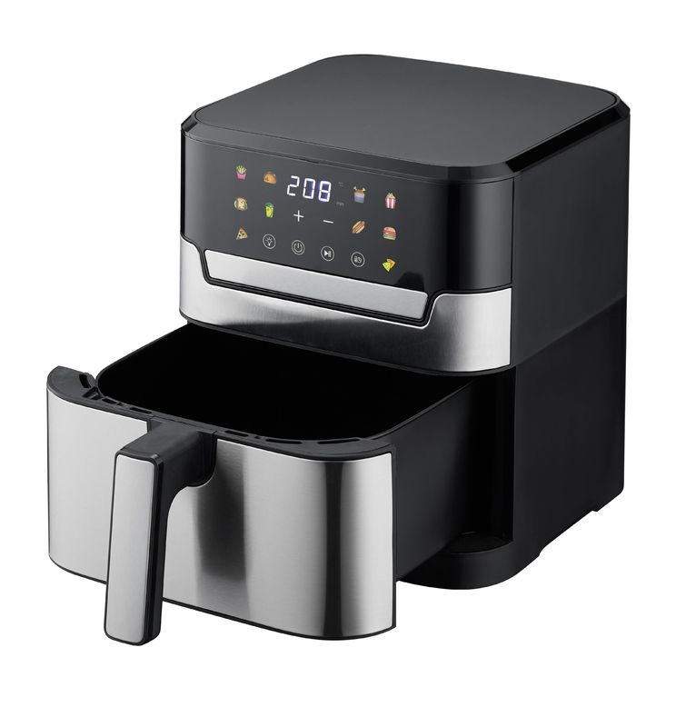 6L 7L Salutevole Scelta Digital Air Fryer Riscaldamento intelligente velocemente Acciaio inossidabile Oil Free elettrico