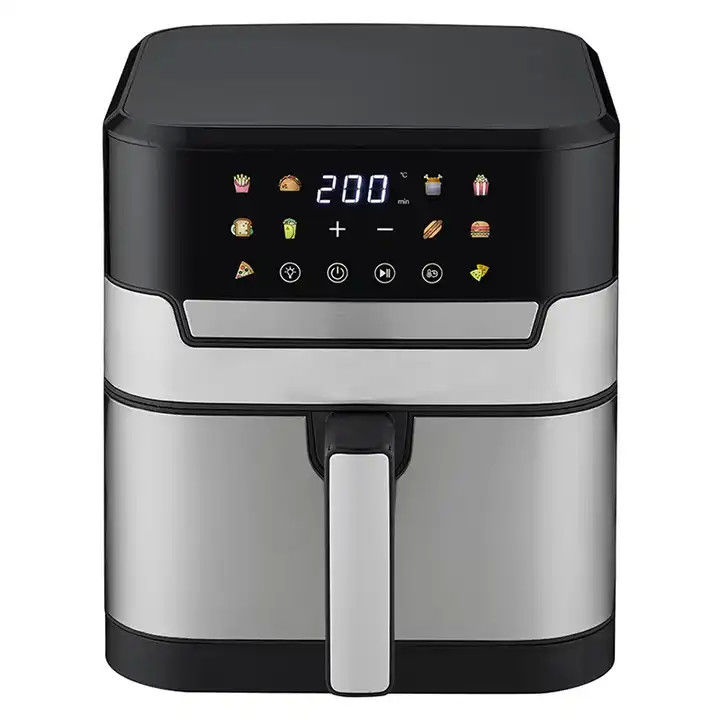 Smart touch screen bellissimo 6qt Digital Air Fryer 8 in 1 Custom Oil Free Electric Deep Hot