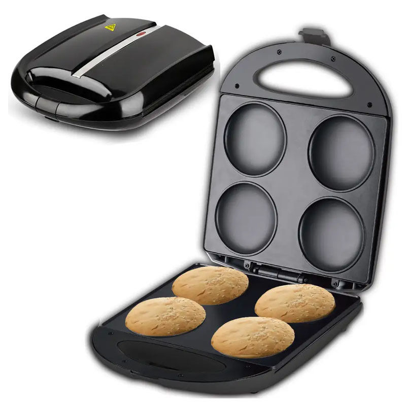 4 Pancake Egg Core Customized Waffle Maker Round per la casa individuale Bambini Pasticceria