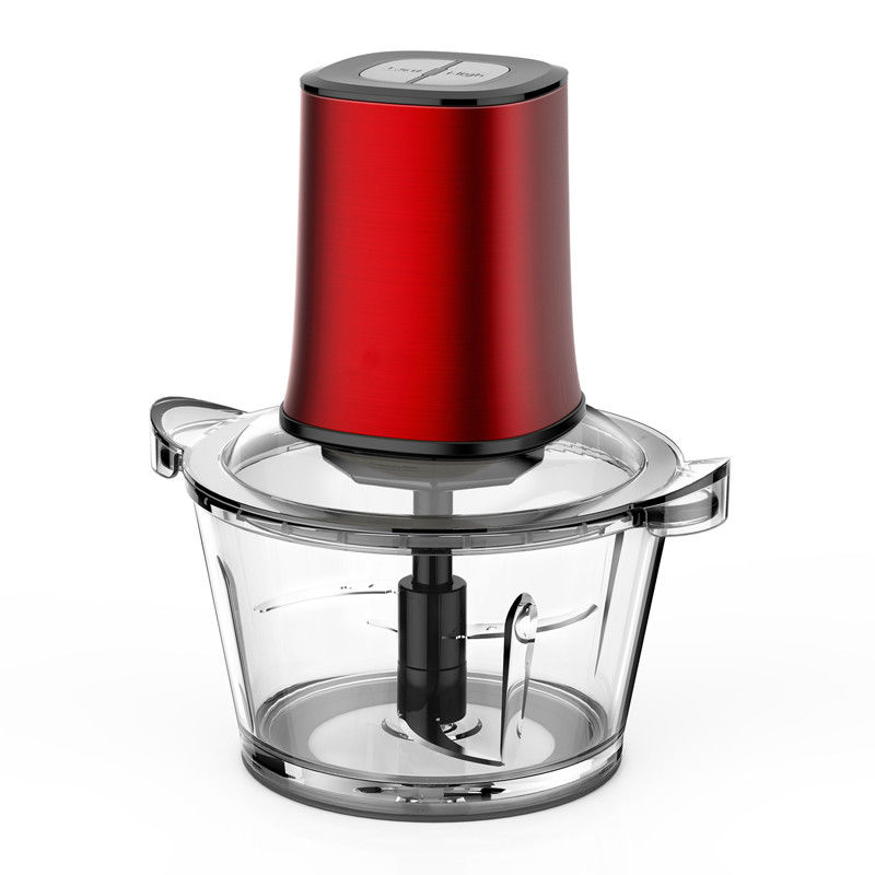400 Watt Chopper alimentare elettrico Macellaio 2.5L Tazza di vetro Carne Verdure Frutta 2 velocità
