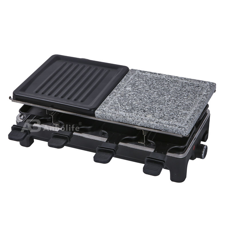 Anbolife 1500W Electric Raclette Grill con superficie antiaderente