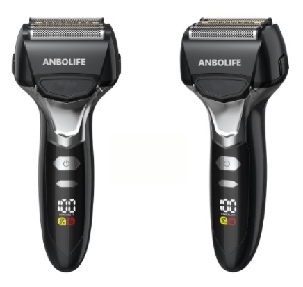 Rasoio Elettrico Portatile per Uomo con Batteria da 1000mAh Rasoio a Lamina Ricaricabile USB per Viaggi e Uso Quotidiano