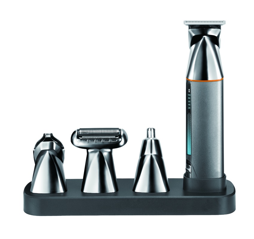 Clipper elettrico multifunzione 5 in 1 con batteria da 1200 mAh e garanzia di 1 anno per la ricarica rapida e tagliacapelli lavabile per tutto il corpo