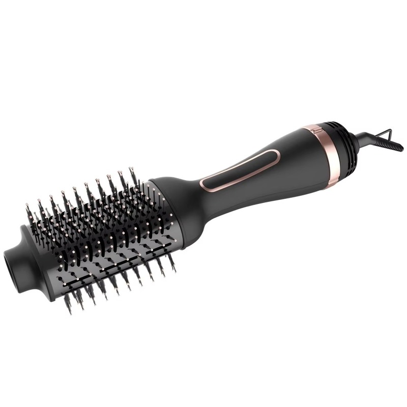 Asciugatrice di capelli a doppia tensione multifunzione spazzola con botte ovale per un facile styling