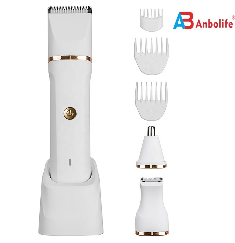 Rasoio elettrico ricaricabile per le donne con IPX7 Acqua resistente 600mAh batteria e 100 minuti Runtime Bikini hair trimmer